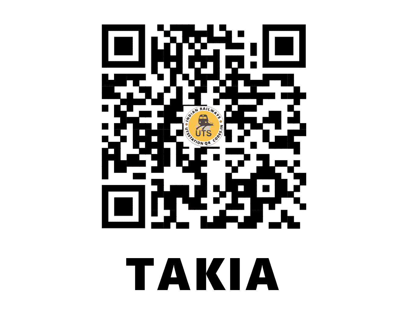 UTS QR Code for TAKIA - TQA - NR (UTTAR PRADESH)